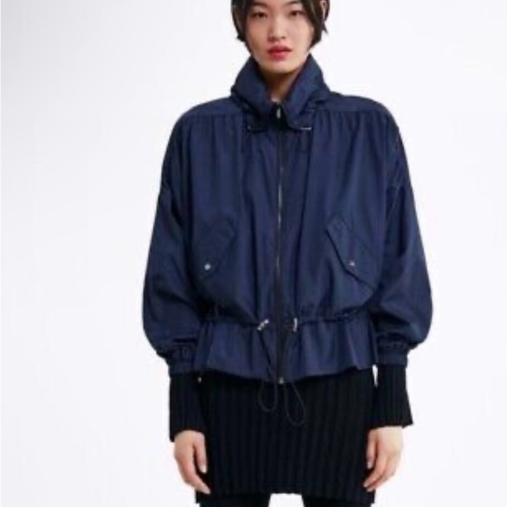Zara Navy Blue Women's Jacket